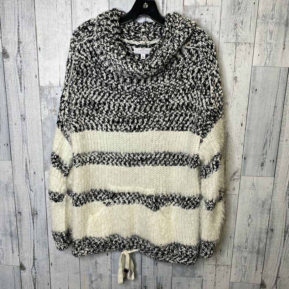New Directions Eyelash Knit Kangaroo Pouch Sweater EUC sz L
